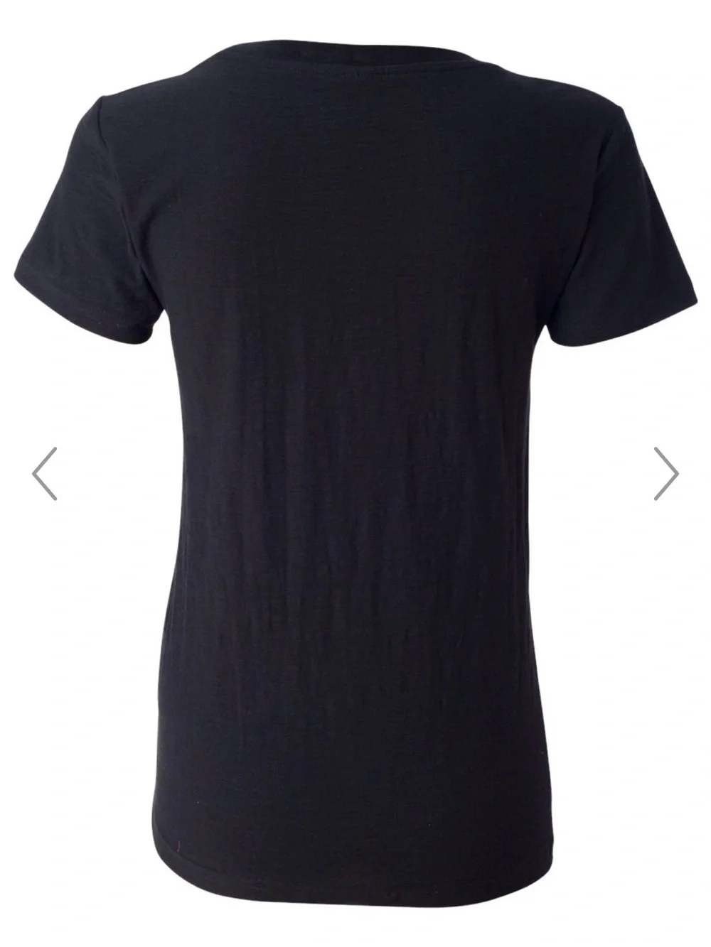 J. America Women's V-Neck Slub T-Shirt - Picture 3 of 3